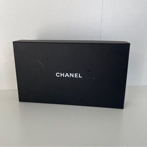 authentic empty chanel box and dust bag for wallet